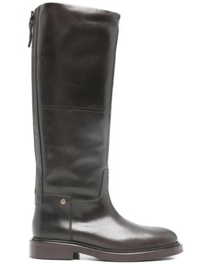 Poeve Zip-Fastening Boots - Black