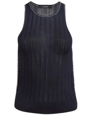 Toccin Juniper Racer Tank Top - Blue