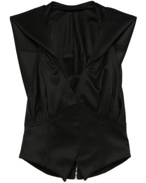 Vestiaire d'un Oiseau Libre コルセット トップ - ブラック