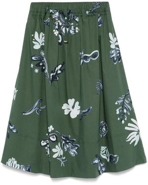 Marella Falda midi Zambia - Verde