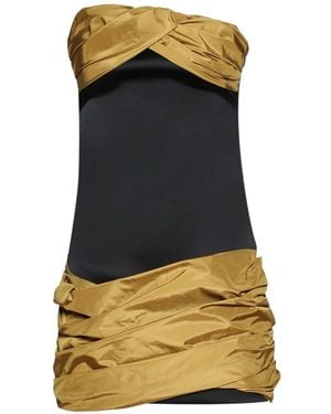 Burc Akyol Draped Mini Dress - Black