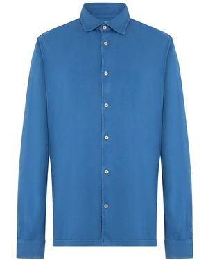 Fedeli Long-Sleeve Shirt - Blue