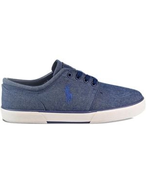 Polo Ralph Lauren Faxon Denim Trainers - ブルー