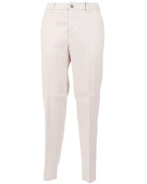 Peserico Button Trousers - White