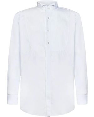 Lardini Pleated-Front Shirt - White