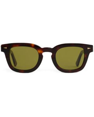 Ahlem Lunettes De Soleil Champ De Mars À Effet Écaille De Tortue - Vert