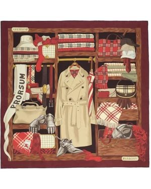 Burberry Wardrobe Seidenschal - Mehrfarbig