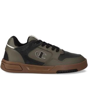 Champion Panelled-Design Trainers - Black
