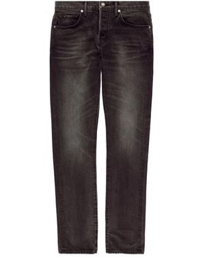ZEGNA Cotton Slim-Fit Jeans - Black