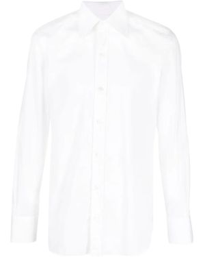 Tom Ford Long-Sleeve Cotton Shirt - White