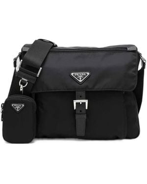 Prada Re-Nylon Shoulder Bag - Black