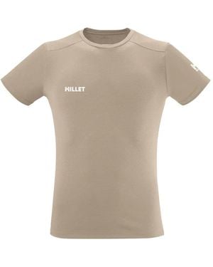 Pascal Millet Camiseta Fusion Con Logo Estampado - Gris