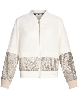 Liu Jo Bomber With Sequins - White