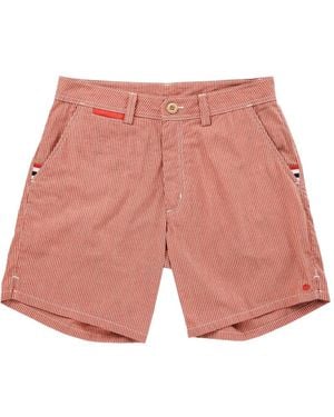 Amundsen Vertical-Stripe Shorts - Pink