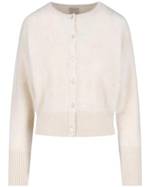 Almada Label Cardigan Boutonné Coco Brushed - Blanc
