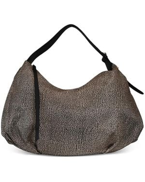 Borbonese Medium Shoulder Bag - Grey