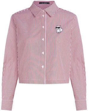 KARL LAGERFELD Striped Shirt - Pink