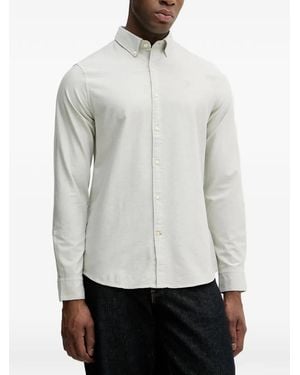 Barbour Oxford Long-Sleeve Shirt - White