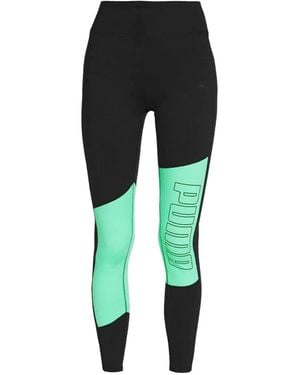 PUMA Logo-Print Leggings - Black