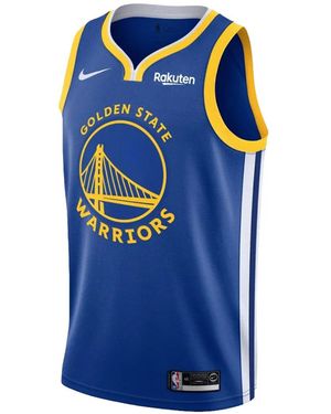 Nike Nba Golden State Warriors Icon Edition Dri-Fit Jersey - Blue