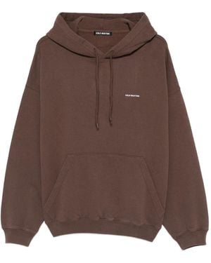 Cole Buxton Kangaroo-Front-Pocket Hoodie - Brown