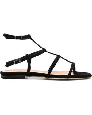 The Seller Suede Sandals - Black