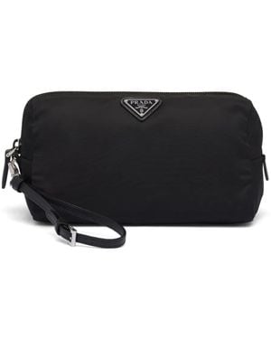 Prada Mittelgroße Re-Nylon Clutch - Schwarz