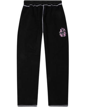 ANTI SOCIAL SOCIAL CLUB Contrast-Stitch Track Trousers - Black