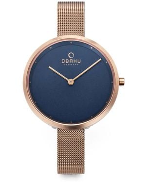 Obaku Dok-Azure 32 Mm Horloge - Blauw