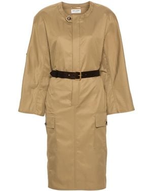 Saint Laurent Midi Dresses - Natural