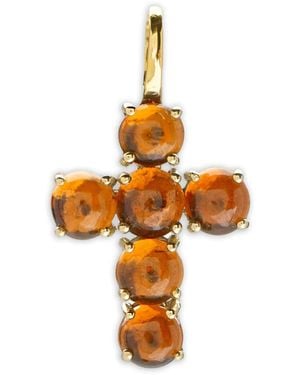 We by WHITEbIRD 18K Ismène Cross Carnelian Pendant - Metallic