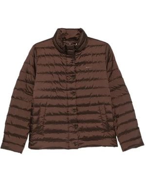 GANT Zip-Up Puffer Jacket - Brown
