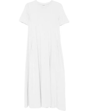 Ecoalf Elettra Short-Sleeve Midi Dress - White