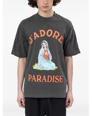 Paradise NYC Graphic-Print T-Shirt - Black