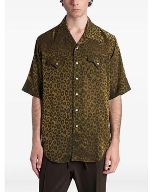 Needles Leopard-Print Shirt - Green