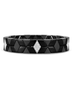 ’ROBERTO DEMEGLIO Keramik-Armband Mit Diamanten - Schwarz