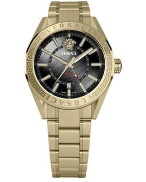 Versace V-Code Gmt 42Mm - Metallic