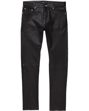 Purple Brand Stretch Leather Pant Beauty - Black