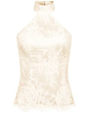 ALEXIA & ANTONIA Top Con Cuello Halter - Blanco