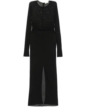 Blumarine Sheer Maxi Dress - Black