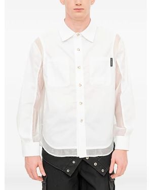 ANDERSSON BELL Organza-Panel Shirt - White