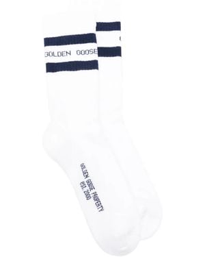 Golden Goose Striped Socks - Blue