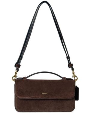 COACH Elora Suede Crossbody Bag - White