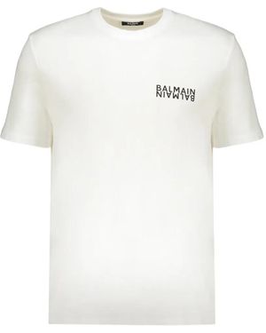 Balmain Print T-Shirt - White