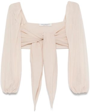 Philosophy Di Lorenzo Serafini ドレープディテール トップ - ナチュラル