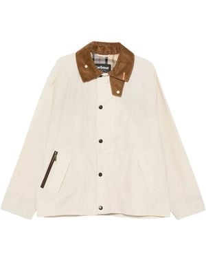Barbour Veste Icons À Col En Velours Côtelé - Natural