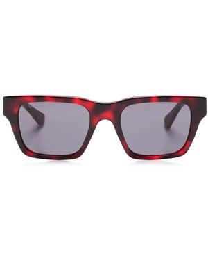 Gucci Square-Frame Sunglasses - Red