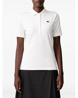 Lacoste Polo Golf Slim Con Protección Uv - Blanco