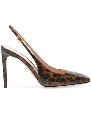 Gianvito Rossi Escarpins Christina 95 Mm À Bride Arrière - Blanc