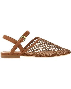 STAUD Sandalias planas con aberturas - Marrón